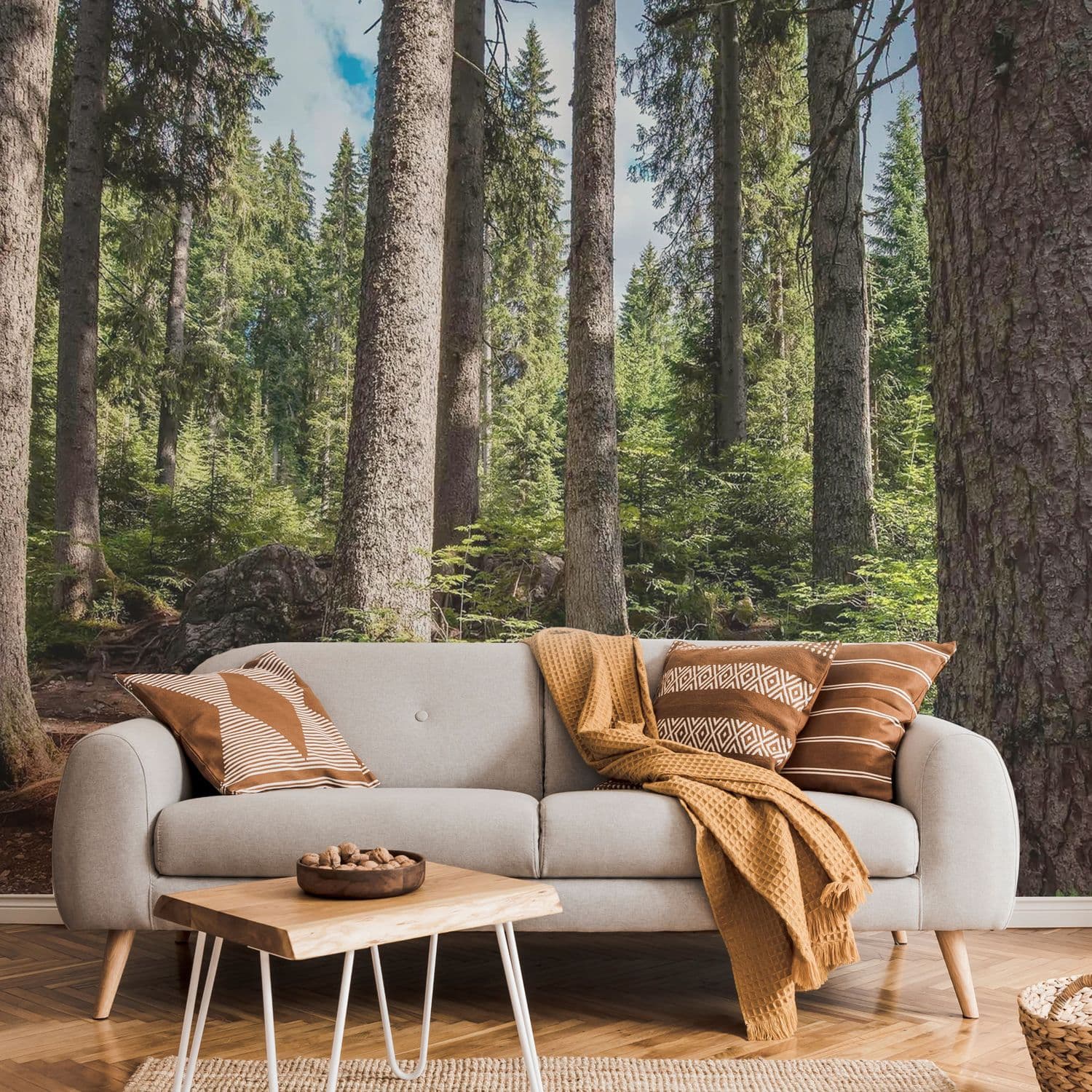 Spring Forest Wallpaper Mural | Linen Chest
