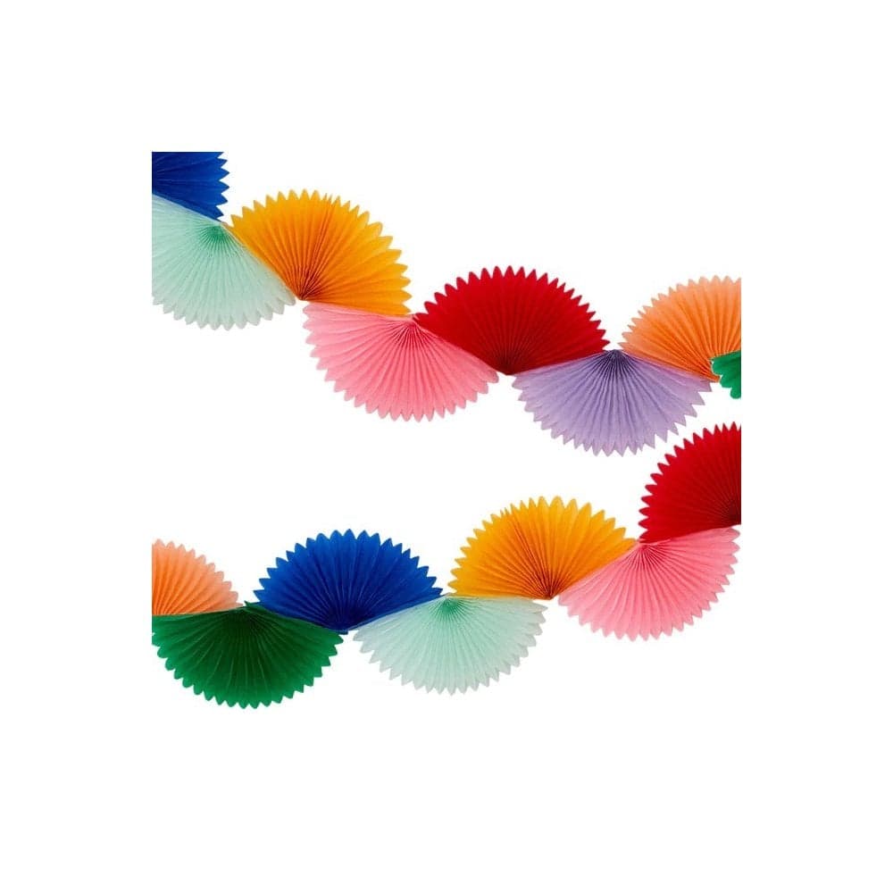 MERI MERI RAINBOW HONEYCOMB FAN GARLAND - PARTY from Molly Meg UK