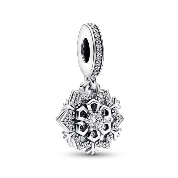Pandora Sparkling Snowflake Double Dangle Charm | REEDS Jewelers