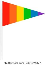 Triangle Rainbow Handing Flag Lgbtqia Pride Stock Vector (Royalty Free ...
