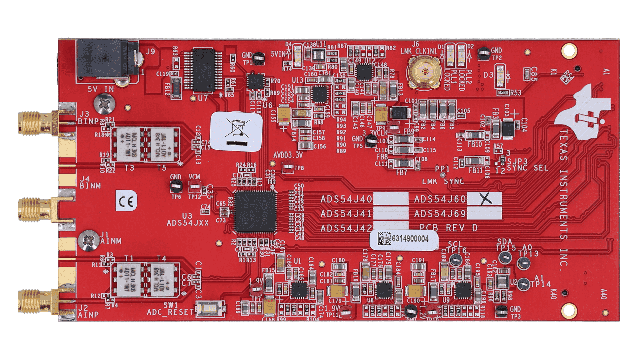 ADS54J60EVM Evaluation board | TI.com