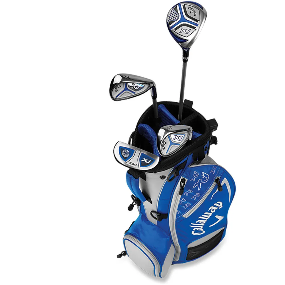 Callaway XJ-1 4PC junior left handed combo golf club set Blue| Golf