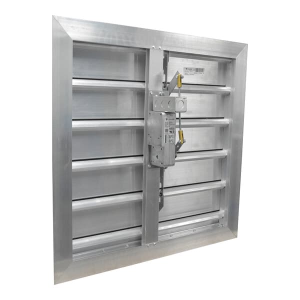 Canarm 3200 Series 24" x 24" Motorized Shutter Backdraft Damper SX3224X24