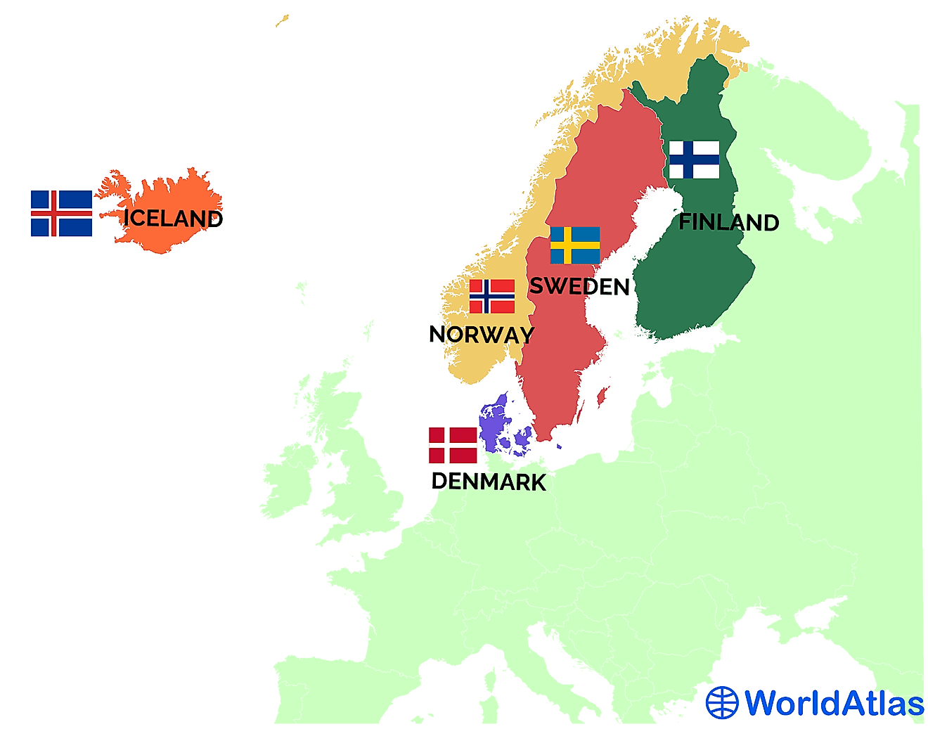 Nordic Countries - WorldAtlas