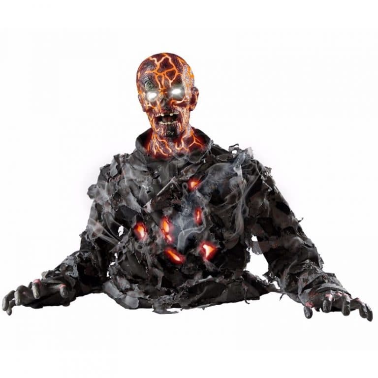 Smoldering Zombie Prop - Animated Zombie Groundbreaker — ZombieGift.com