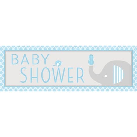 Creative Converting Little Peanut Boy Elephant Giant Baby Shower Banner ...