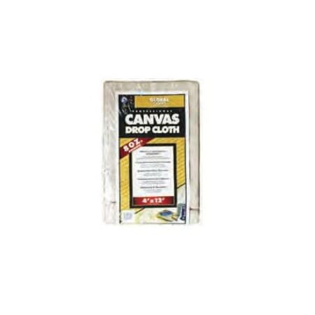 Premier Premier Heavy-Duty Drop Cloth, 12 ft L, 9 ft W, Canvas 39128 | Zoro